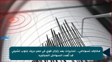 مخاوف تسونامي.. تحذيرات بعد زلزال قوي في ممر دريك جنوب تشيلي قد تُهدد السواحل المجاورة